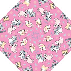Cute Animal Little Cat Seamless Pattern Hook Handle Umbrellas (medium) by Grandong