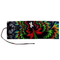 Kaleidoscopic Tropic Roll Up Canvas Pencil Holder (m) by Grandong