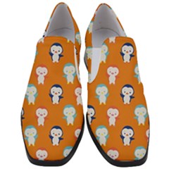Cute Penguin Funny Pattern Women Slip On Heel Loafers by Grandong