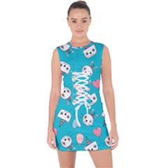 Cat Bunny Lace Up Front Bodycon Dress by Grandong