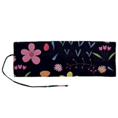 Beautiful Flower Plants Aesthetic Secret Garden Roll Up Canvas Pencil Holder (m) by Grandong