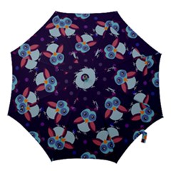 Owl Pattern Background Hook Handle Umbrellas (medium) by Grandong