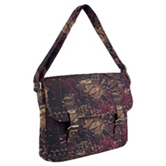 Vintage Cityscape City Retro Old Buckle Messenger Bag by Cemarart