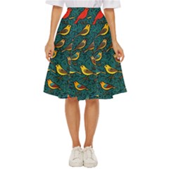 Bird Pattern Colorful Classic Short Skirt by Cemarart