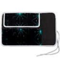 Space Time Abstract Pattern Alien Dark Green Pattern Pen Storage Case (S) View2