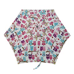 Owl Pattern Mini Folding Umbrellas by Cemarart