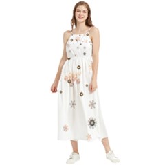 Golden-snowflake Boho Sleeveless Summer Dress by saad11