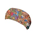 Arabian Street Art Colorful Peacock Tiger Man Parrot Horse Dancer Fantasy Yoga Headband View1