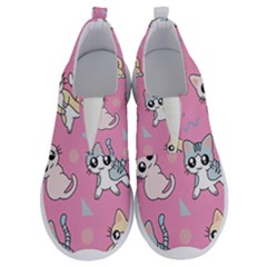 Cute Animal Little Cat Seamless Pattern No Lace Lightweight Shoes by Cemarart