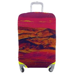 Time Wind Polishpattern Architecture Building City Cityscape Nature Pop-art Pop Surrealism  Retrowave Luggage Cover (medium) by Cemarart