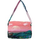 Unicorn Valley Aesthetic Clouds Landscape Mountain Nature Pop Art Surrealism Retrowave Courier Bag View3