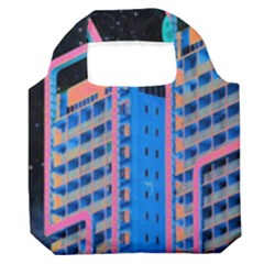 Fantasy City Architecture Building Cityscape Premium Foldable Grocery Recycle Bag by Cemarart