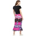 Late Night Feelings Aesthetic Clouds Color Manipulation Landscape Mountain Nature Surrealism Psicode Maxi Fishtail Chiffon Skirt View2
