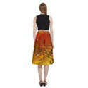 Music Notes Melody Note Sound A-Line Full Circle Midi Skirt With Pocket View4