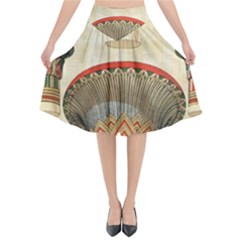 Egyptian Architecture Column Flared Midi Skirt by Proyonanggan