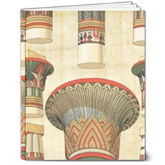 Egyptian Architecture Column 8  X 10  Hardcover Notebook by Proyonanggan