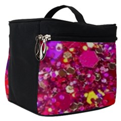 Pink Glitter, Cute, Girly, Glitter, Pink, Purple, Sparkle Make Up Travel Bag (small) by nateshop