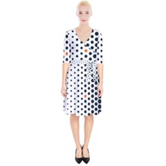 Honeycomb Hexagon Pattern Abstract Wrap Up Cocktail Dress by Grandong