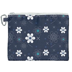 Flowers Pattern , Pattern, Flowers, Texture Canvas Cosmetic Bag (xxl) by nateshop