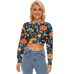 Bohemian Flowers 2 Lightweight Long Sleeve Sweatshirt by retrotoomoderndesigns
