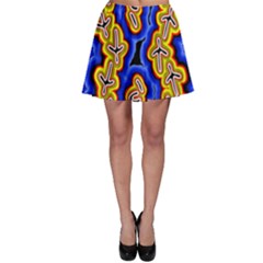Authentic Aboriginal Art - Emu Dreaming Skater Skirt by hogartharts