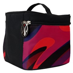 Abstract Fire Flames Grunge Art, Creative Make Up Travel Bag (small) by nateshop