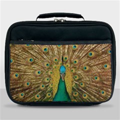 Peacock Feather Bird Peafowl Lunch Bag by Cemarart