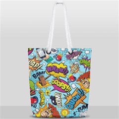 Graffiti Word Seamless Pattern Full Print Rope Handle Tote (small) by Bedest