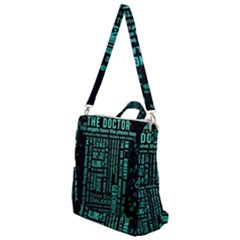 Tardis Doctor Who Technology Number Communication Crossbody Backpack by Cemarart