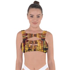 Skyline Light Rays Gloss Upgrade Bandaged Up Bikini Top by Cemarart