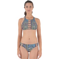 Arcade Game Retro Pattern Perfectly Cut Out Bikini Set by Cemarart