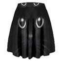 Black Cat Face High Waist Skirt View2