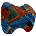 Gray Circuit Board Electronics Electronic Components Microprocessor Head Support Cushion View3