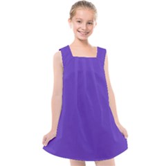 Ultra Violet Purple Kids  Cross Back Dress by bruzer