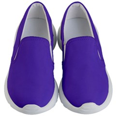 Ultra Violet Purple Kids Lightweight Slip Ons by Patternsandcolors