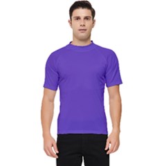 Ultra Violet Purple Men s Short Sleeve Rash Guard by Patternsandcolors