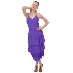 Ultra Violet Purple Layered Bottom Dress by Patternsandcolors