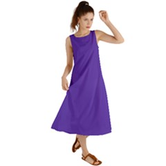 Ultra Violet Purple Summer Maxi Dress by Patternsandcolors