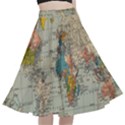 Golf Course Par Green A-Line Full Circle Midi Skirt With Pocket View1