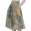 Golf Course Par Green A-Line Full Circle Midi Skirt With Pocket View2
