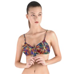 Pattern Dots Wallpaper Seamless Pattern Tie Up Cut Bikini Top by Ndabl3x