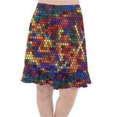 Flower Retro Funky Psychedelic Fishtail Chiffon Skirt by Ndabl3x