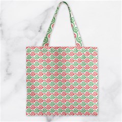 Mosaic Hexagon Honeycomb Zipper Grocery Tote Bag by Ndabl3x