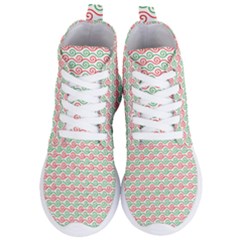 Background Pattern Leaves Texture Women s Lightweight High Top Sneakers by Ndabl3x