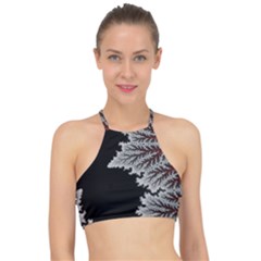 Abstract City Retro Sunset Night Halter Bikini Top by Bedest