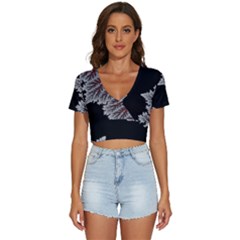 Math Formula V-neck Crop Top by Bedest