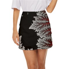 Jungle Road Hawaii Asphalt Mountains Green Mini Front Wrap Skirt by Bedest