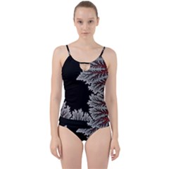 Abstract Complex Fractal Math Cut Out Top Tankini Set by Bedest