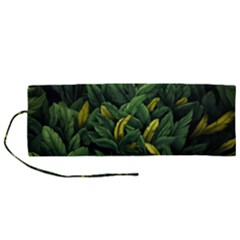 Banana Leaves Roll Up Canvas Pencil Holder (m) by goljakoff