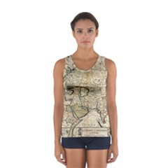 Tartaria Empire Vintage Map Sport Tank Top  by Grandong